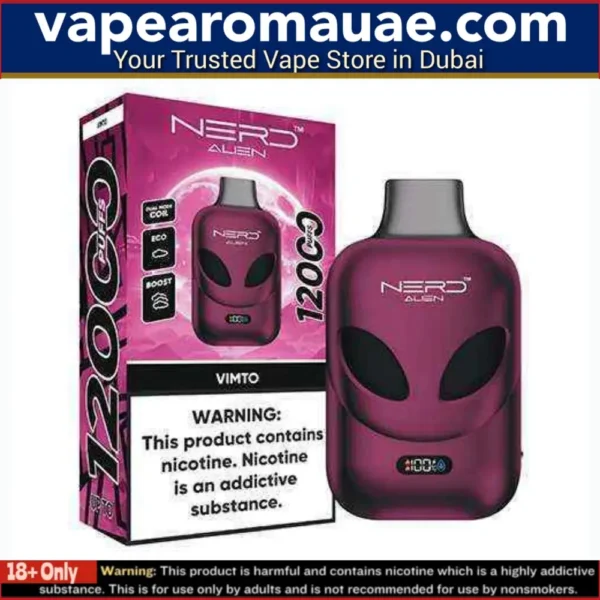 Best Nerd Alien 12000 Puffs Disposable Vape in Dubai UAE / 20mg