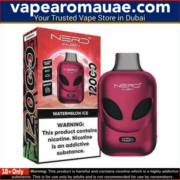 Best Nerd Alien 12000 Puffs Disposable Vape in Dubai UAE / 20mg