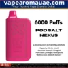 New Pod Salt Nexus 6000 Puffs Disposable Vape 20mg- Dubai