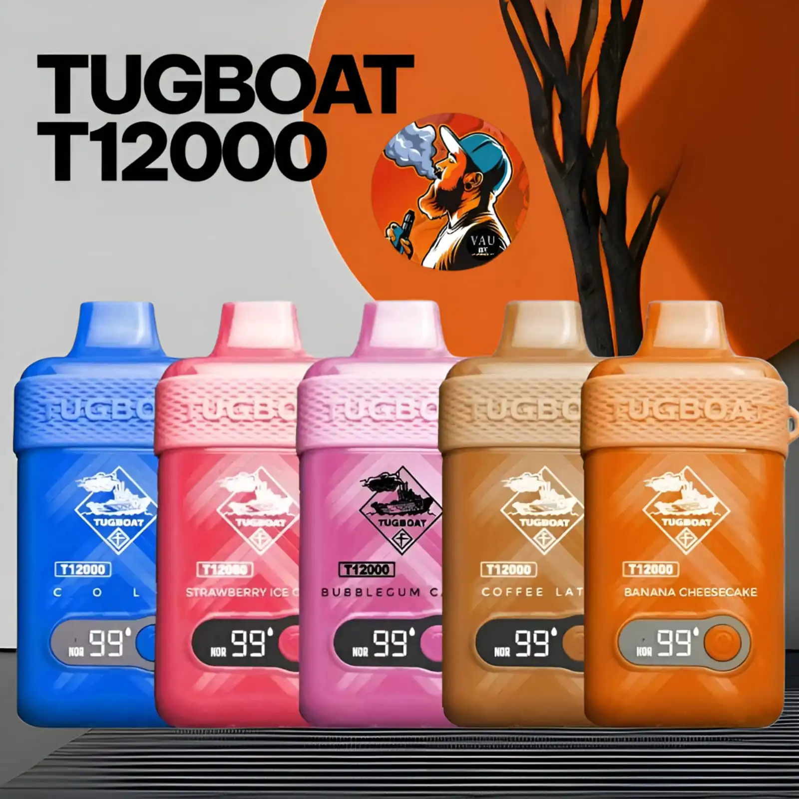 Tugboat T12000 Puffs Disposable Vape Authentic Device in Dubai