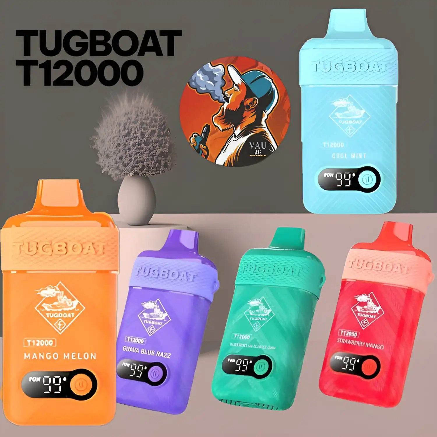 Tugboat T12000 Puffs Disposable Vape Authentic Device in Dubai