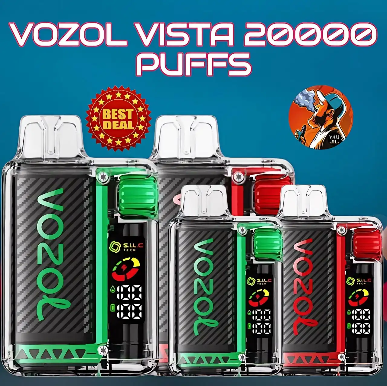Best Vozol Vista 20000 Puffs Disposable Vape in Dubai UAE
