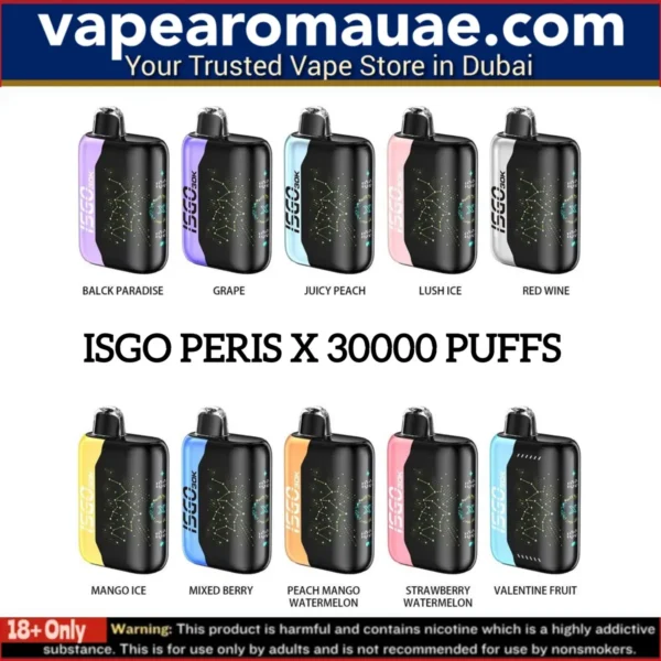 ISGO PARIS X 30000 Puffs Disposable Vape in Dubai- Authentic