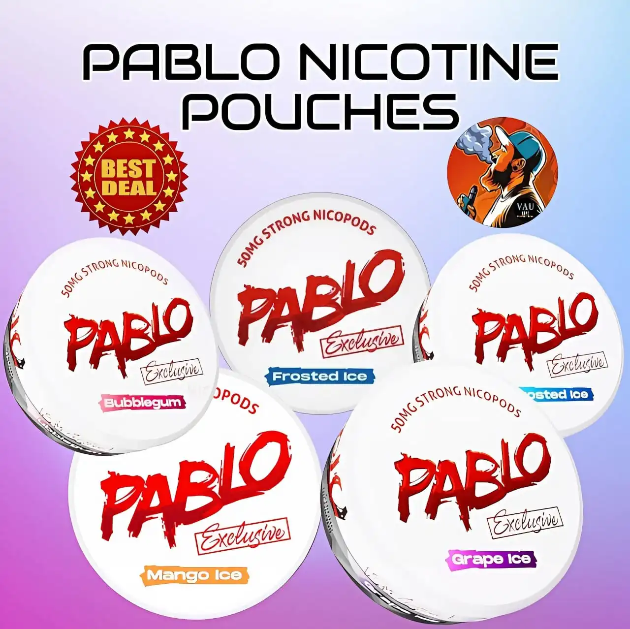 Pablo Nicotine Pouches in Dubai UAE | 20 Pouches in 1 Can