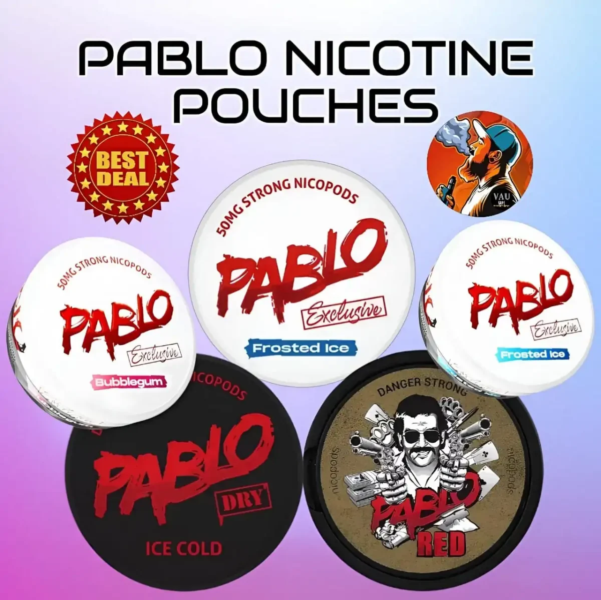 Pablo Nicotine Pouches in Dubai UAE | 20 Pouches in 1 Can