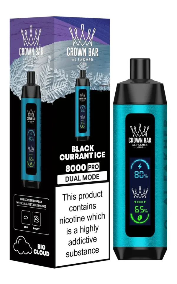 Al Fakher Crown Bar 8000 Pro Disposable Vape 0.5mg- Dubai UAE