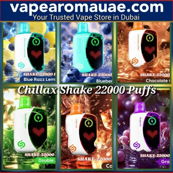 Best Chillax Shake 22000 Puffs Disposable Vape in Dubai UAE