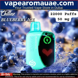 Chillax Shake Blueberry Ice 22000 Puffs Disposable Vape- UAE