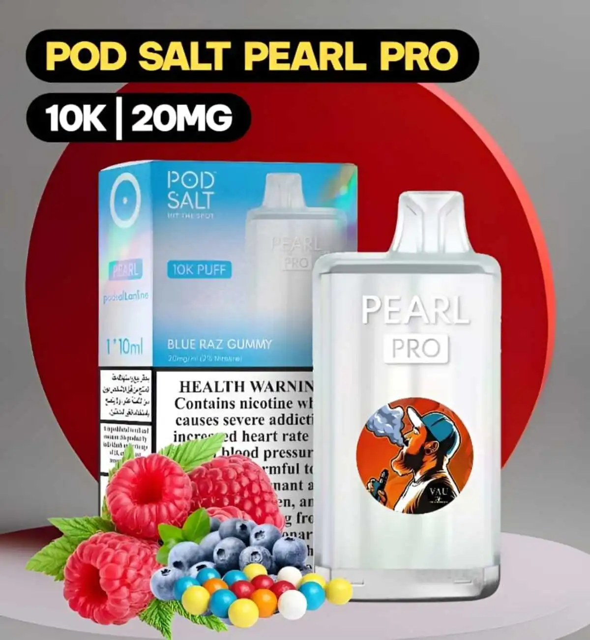 Pod Salt Pearl Pro 10000 Puffs 2% Nicotine Vape Kit - Dubai