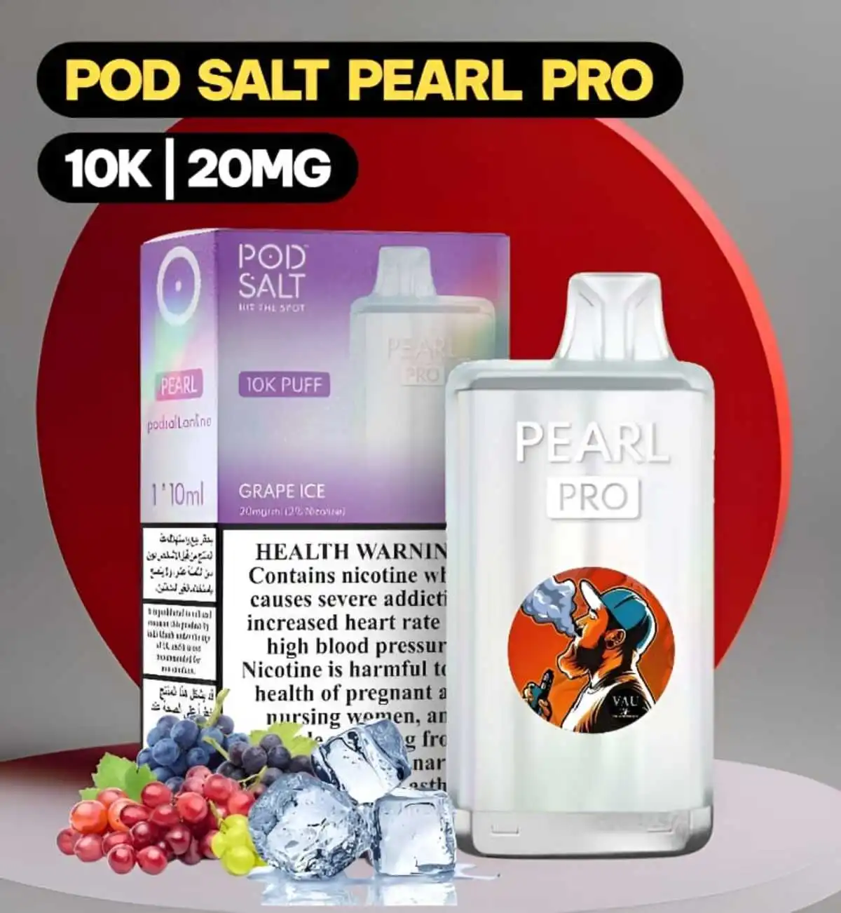 Pod Salt Pearl Pro 10000 Puffs 2% Nicotine Vape Kit - Dubai