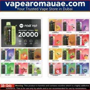 Best Pyne Pod Boost Pro 20000 Puffs disposable vape- Dubai UAE