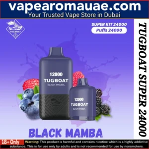 Tugboat Super Black Mamba 24000 Puffs Disposable Vape- Dubai