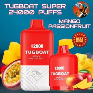 Tugboat Super Mango Passion Fruit 24000 Puffs - Dubai UAE