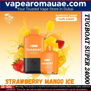 Tugboat Super Strawberry Mango Ice 24000 Puffs Disposable Vape