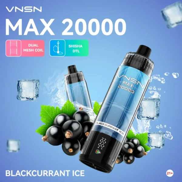 VNSN MAX 20000 Puffs Shisha Disposable Vape in Dubai UAE