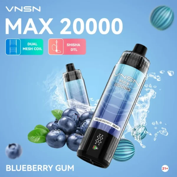 VNSN MAX 20000 Puffs Shisha Disposable Vape in Dubai UAE