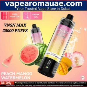 VNSN Max Peach Mango Watermelon 20000 Puffs Shisha Vape Kit