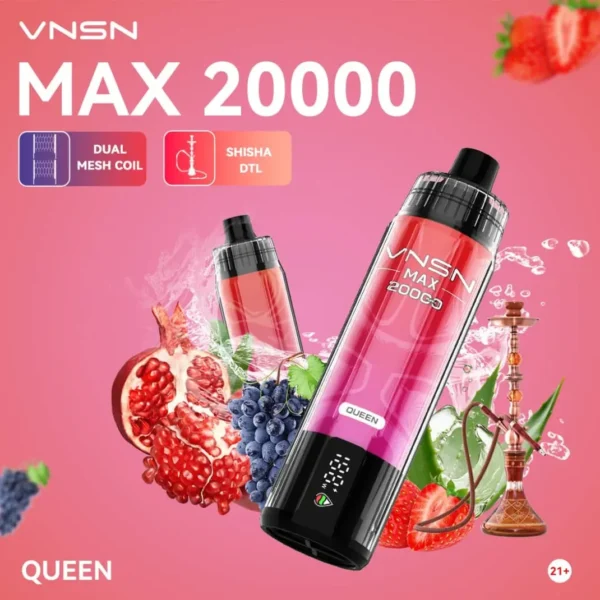 VNSN MAX 20000 Puffs Shisha Disposable Vape in Dubai UAE