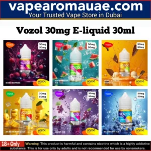 New Vozol 30ml E-liquid 30mg in Dubai UAE- Best E-juice