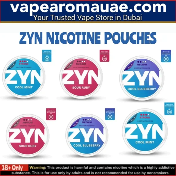 ZYN Nicotine Pouches in Dubai UAE- Strong / Medium