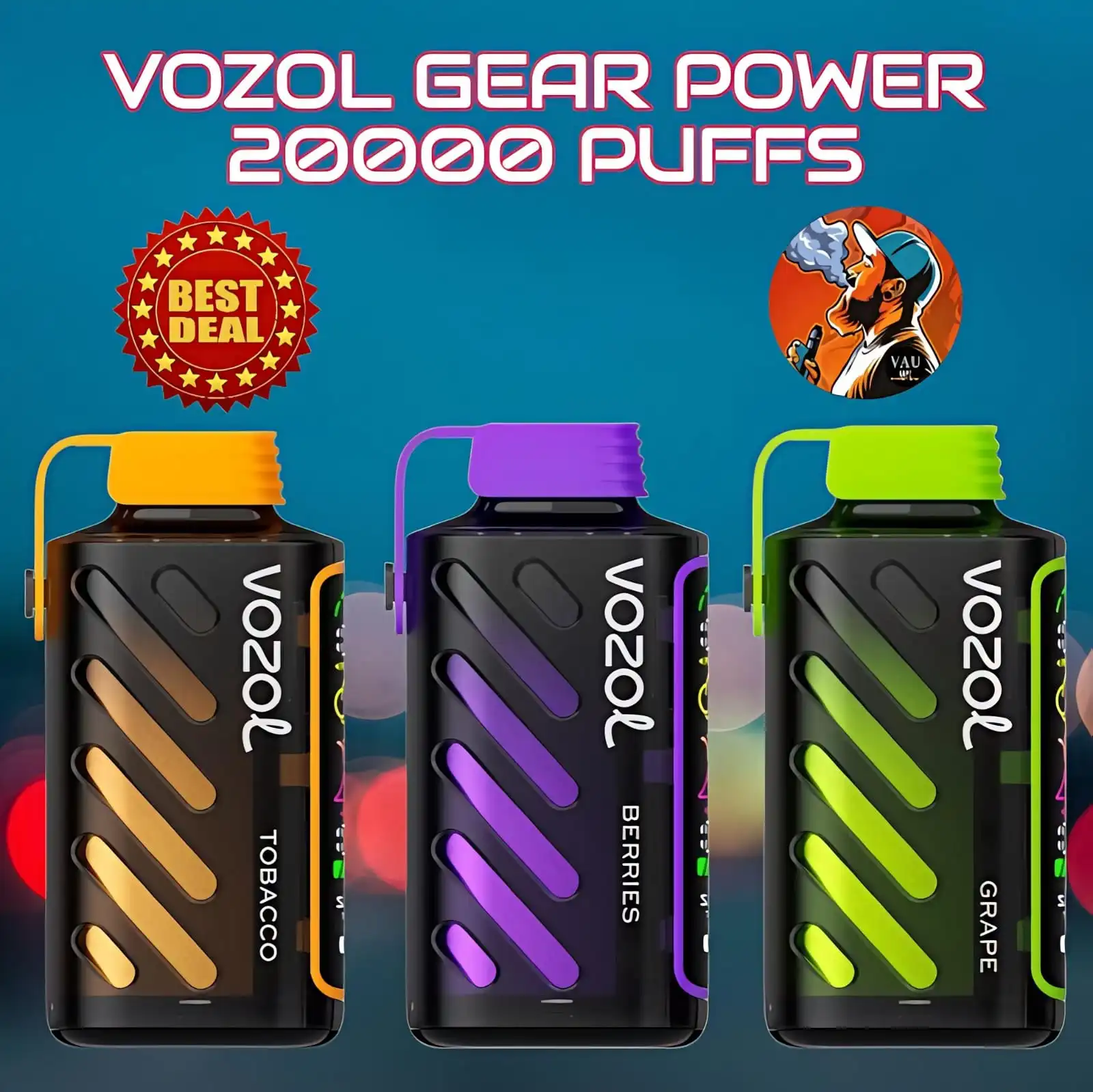 Best Vozol Gear Power 20000 Puffs Disposable Vape- Dubai UAE