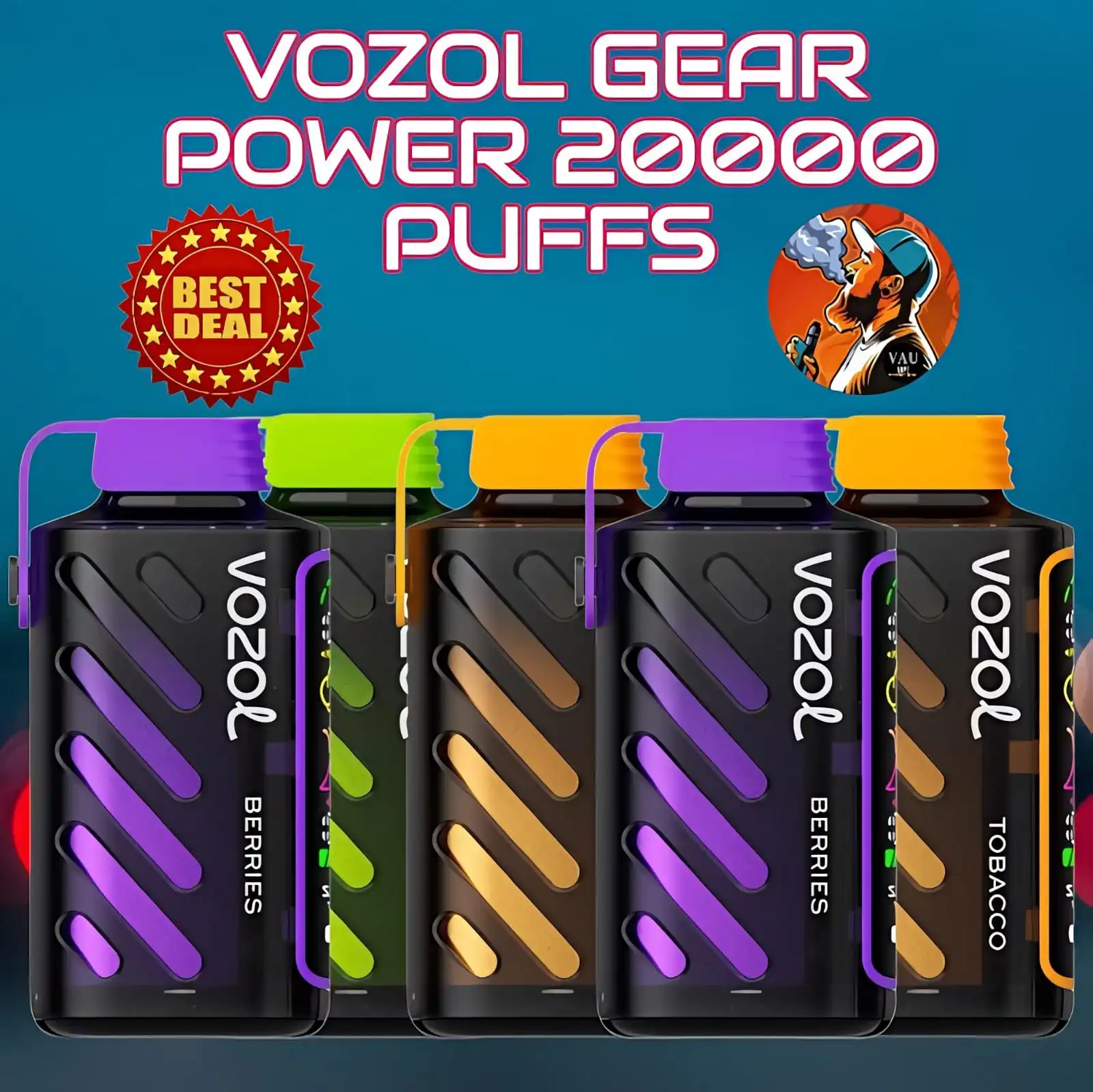 Best Vozol Gear Power 20000 Puffs Disposable Vape- Dubai UAE