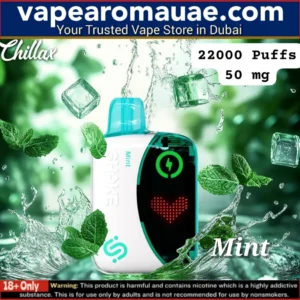 New Chillax Shake Mint 22000 Puffs Disposable Vape- Dubai