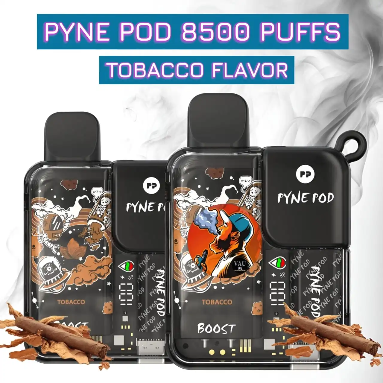 Pyne Pod Boost 8500 Puffs Tobacco Flavor Disposable Vape