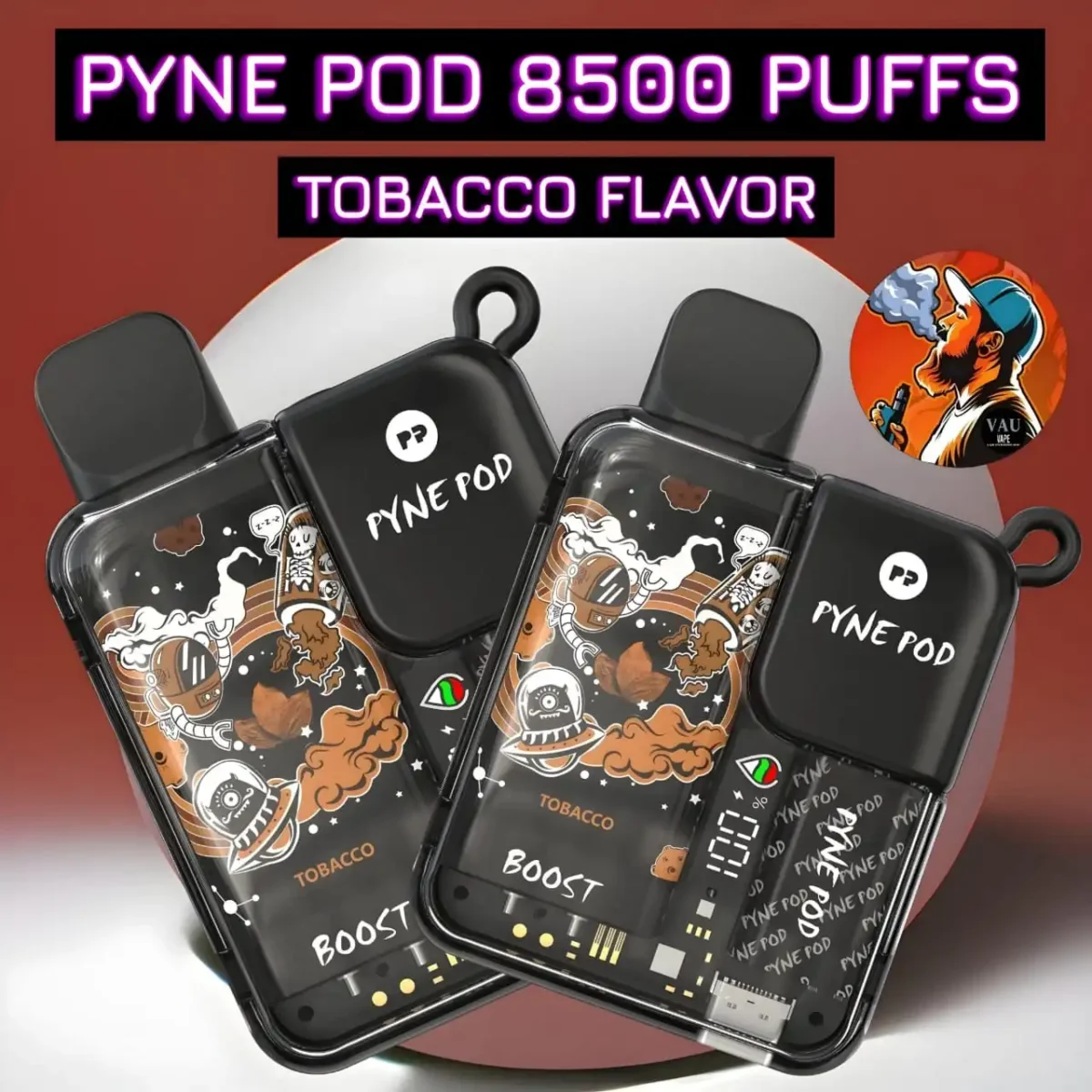 Pyne Pod Boost 8500 Puffs Tobacco Flavor Disposable Vape
