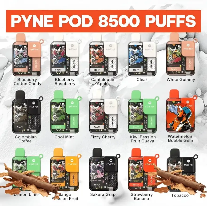 Pyne Pod Boost 8500 Puffs Tobacco Flavor Disposable Vape