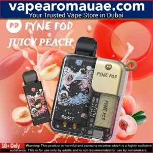 Pyne Pod Juicy Peach 8500 Puffs Disposable Vape in Dubai UAE