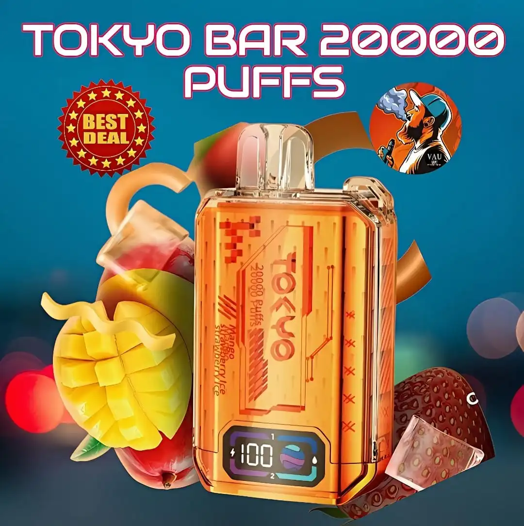 Tokyo Bar 20000 Puffs Disposable Vape 10 Flavors 50MG- Dubai