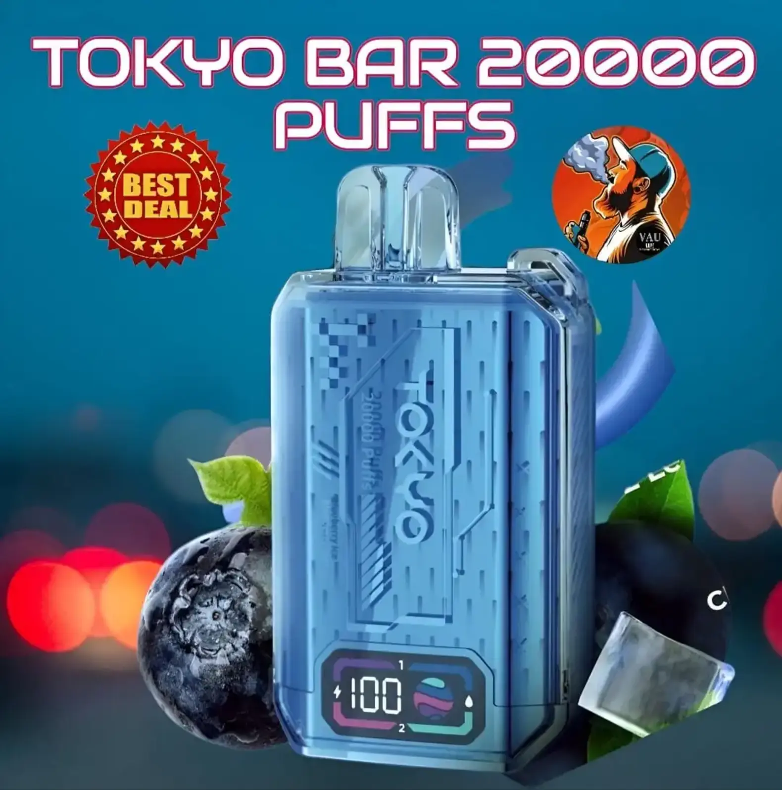 Tokyo Bar 20000 Puffs Disposable Vape 10 Flavors 50MG- Dubai
