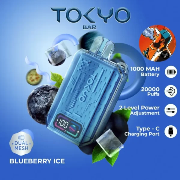 Tokyo Bar 20000 Puffs Disposable Vape 10 Flavors 50MG- Dubai