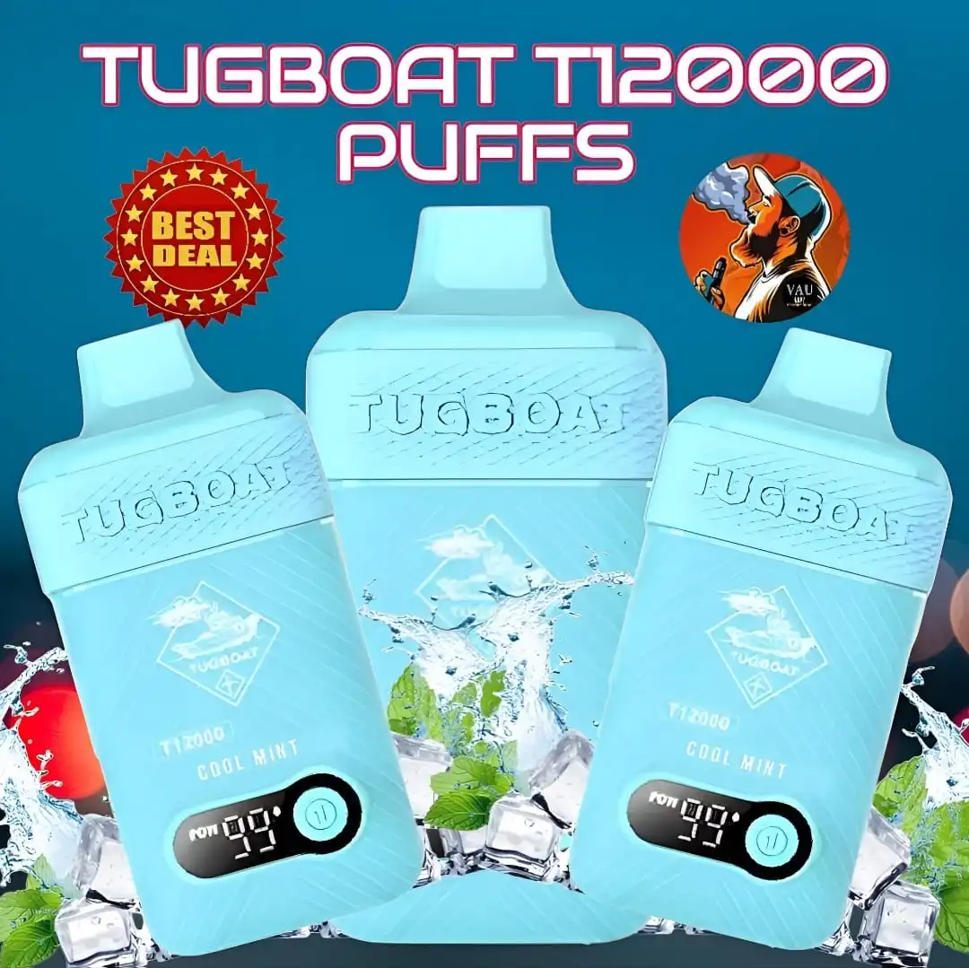 Tugboat Cool Mint T12000 Puffs 50MG Disposable Vape- UAE