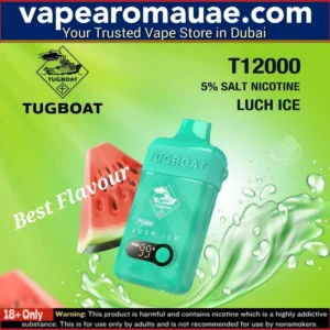 Tugboat Lush Ice T12000 Puffs 5% Disposable Vape- Dubai