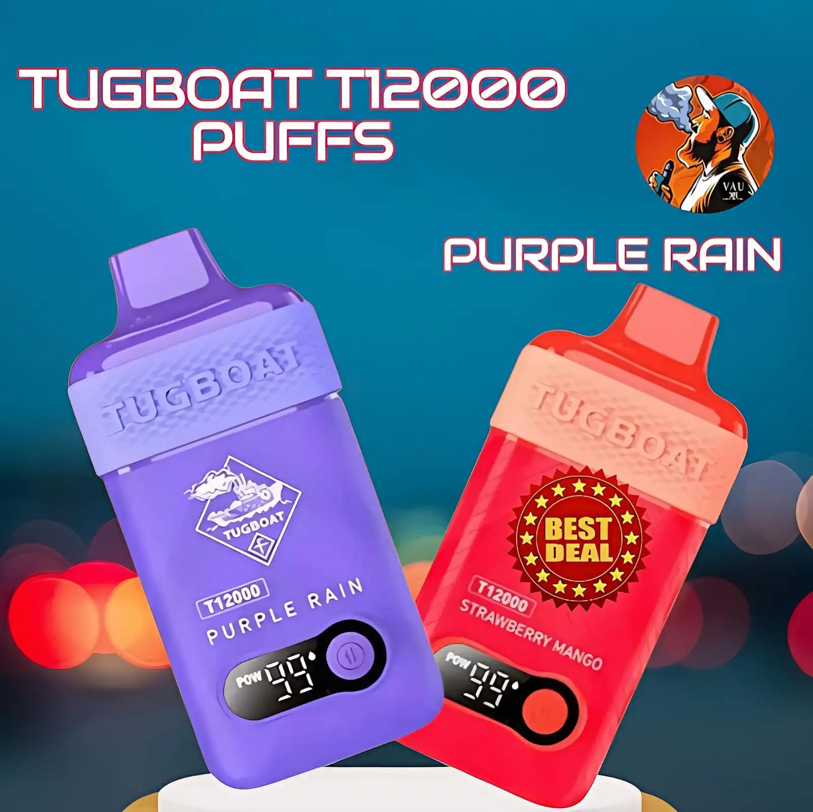 Tugboat Purple Rain T12000 Puffs Disposable Vape - Dubai