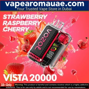 VOZOL Vista Strawberry Raspberry Cherry 20000 Puffs 5% Dubai