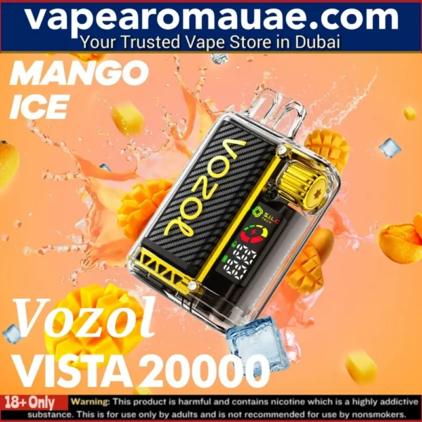 VOZOL Vista Mango Ice 20000 Puffs 5% Disposable Vape in Dubai