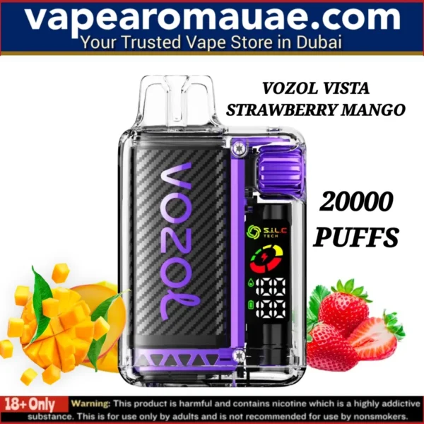 VOZOL Vista Strawberry Mango 20000 Puffs 5% Disposable Vape