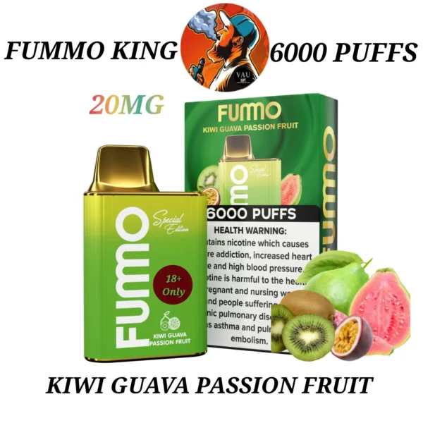 FUMO KING 6000 Puffs Disposable Vape 20MG in Dubai | FUMMO