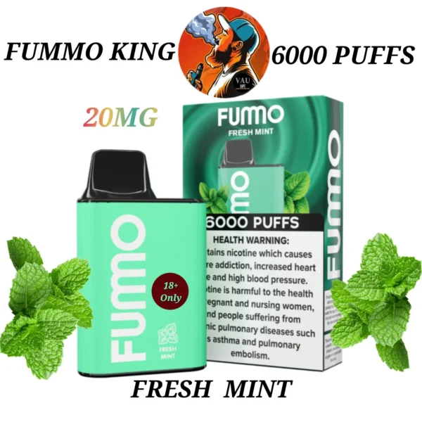 FUMO KING 6000 Puffs Disposable Vape 20MG in Dubai | FUMMO