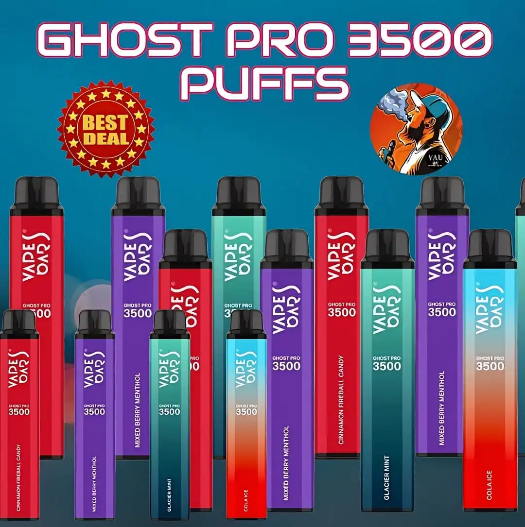 Vapes Bars Ghost Pro 3500 Puffs 20MG Disposable Vape - Dubai