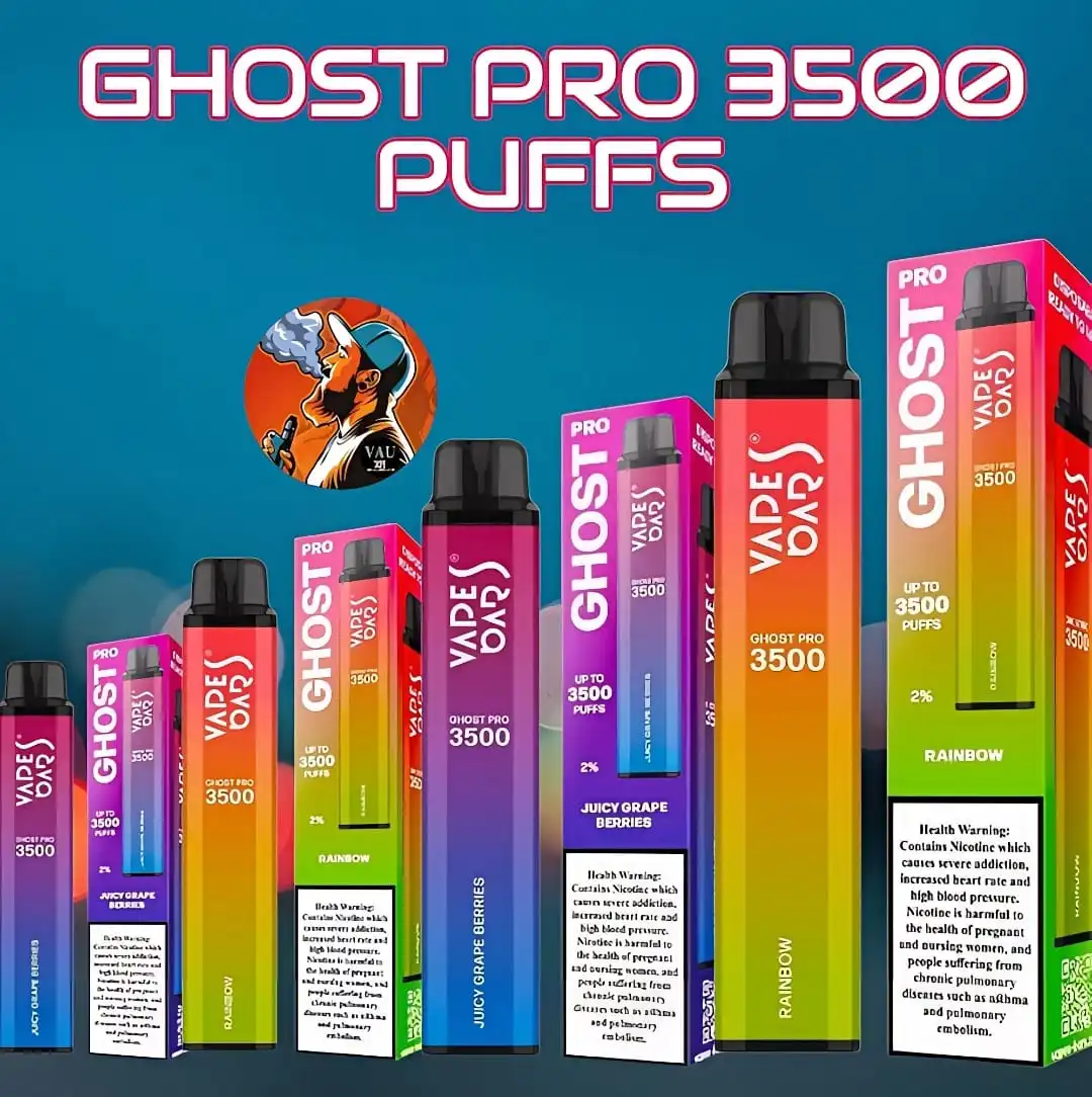Vapes Bars Ghost Pro 3500 Puffs 20MG Disposable Vape - Dubai