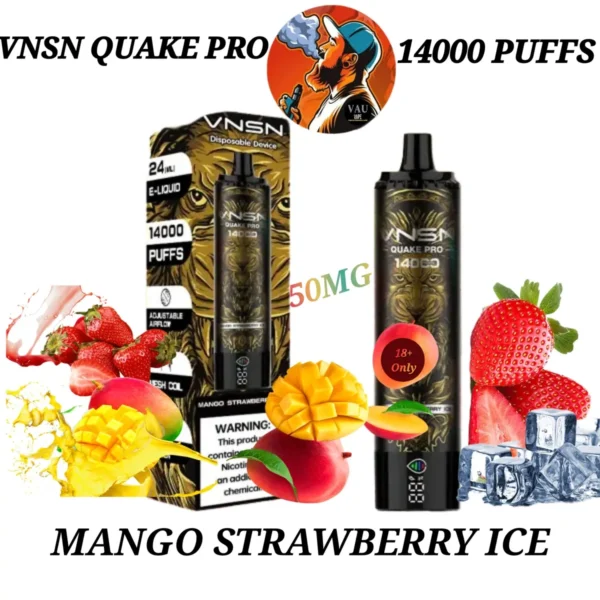 VNSN Mango Strawberry Ice 14000 Puffs Disposable Vape Dubai