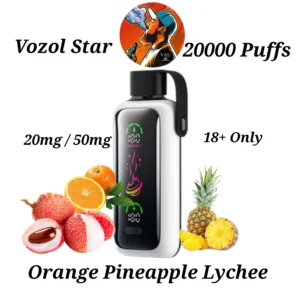 VOZOL Star Orange Pineapple Lychee 20000 Puffs Kit 20mg 50mg