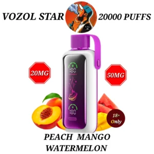 VOZOL Star Peach Mango Watermelon 20000 Puffs 20MG 50MG