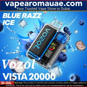 VOZOL Vista Blue Razz Ice 20000 Puffs Disposable Vape- UAE