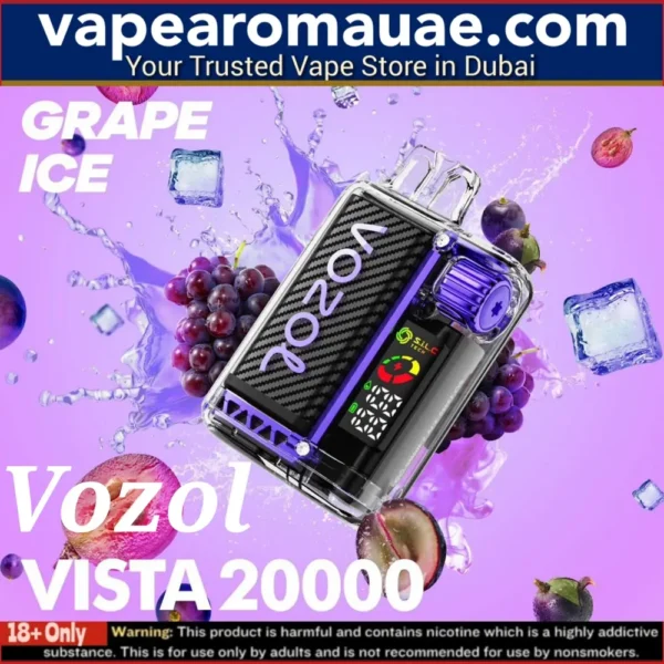 VOZOL Vista Grape Ice 20000 Puffs Disposable Vape 5%- Dubai