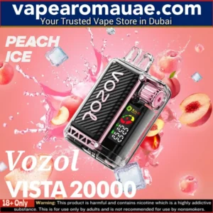 VOZOL Vista Peach Ice 20000 Puffs Disposable Vape 50mg- Dubai